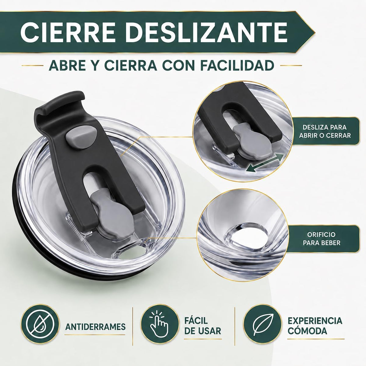 Tapa Genérica Antiderrames para Termos de 20 oz