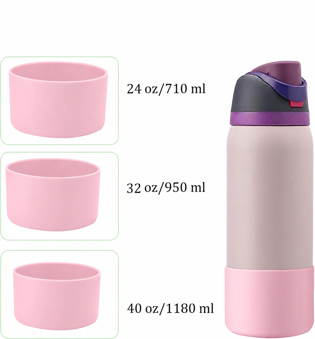 Base Protectora de Silicón para Owala 24, 32 y 40 oz
