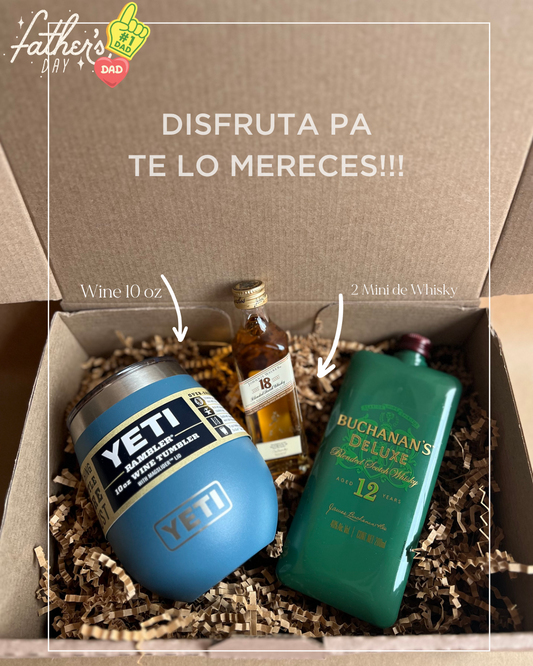 WINE WHISKEY DOBLE PACK GIFT